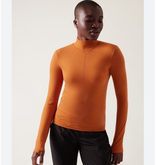ATHLETA Ascent Seamless Turtleneck Large Top #853964 - Picture 1 of 11